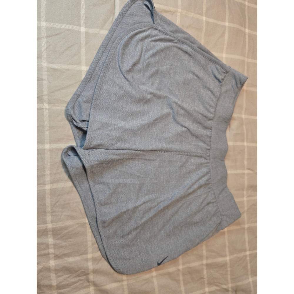 Nike Dri-FIT Women's Athletic Training Shorts Heather Gray Ribbed XL